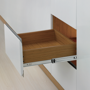 45MM系列公制阻尼弧形全拉出三节走珠滑轨