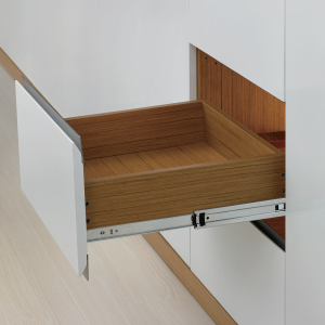 45MM系列公制反弹弧形全拉出三节走珠滑轨